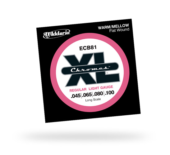 D'Addario ECB 81 Flat Wound Chromes .045-.100