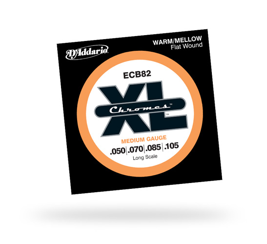 D'Addario ECB 82 Flat Wound Chromes .050-.105