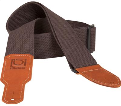 Boss BSC-20-BRN 2" Guitar Strap Brown Cotton1