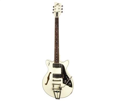 Duesenberg Starplayer Fullerton TV Double Cutaway Vintage White1