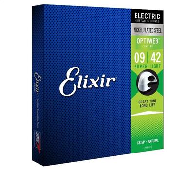 Elixir Optiweb Coated Nickel Super Light .009-.042