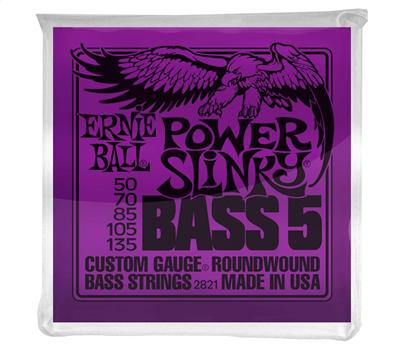 Ernie Ball 2821 Nickel Wound 5-String Power Slinky .050-.135