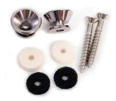 Fender Strap Button Kit Chrome