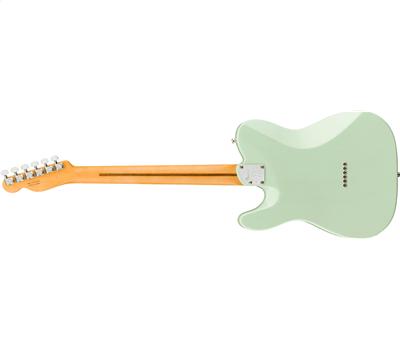 Fender American Ultra Luxe Telecaster Rosewood Fingerboard Transparent Surf Green2