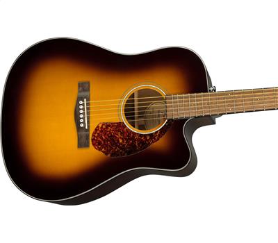 Fender CD-140SCE Dreadnought Walnut Fingerboard Sunburst3
