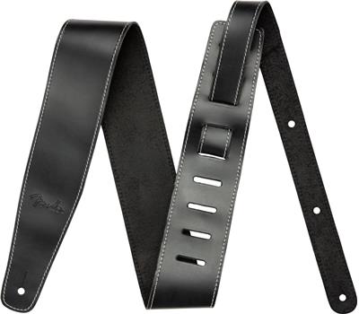 Fender Broken-In Leather Strap Black 2,5"