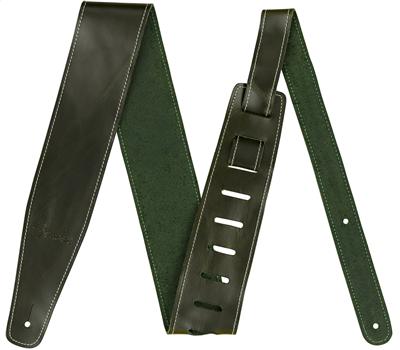 Fender Broken-In Leather Strap Green 2,5"