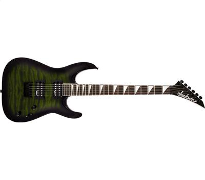 Jackson JS32Q Dinky Arch Top HT Transparent Green Burst1