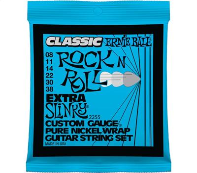 Ernie Ball 2255 Classic Pure Nickel Extra Slinky .008-.038