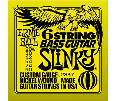 Ernie Ball 2837 Nickel Wound 6-String Slinky .020w-.090