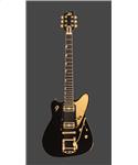 Duesenberg Falken mit Tremolo Matte Black Gold Hardware