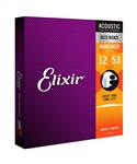 Elixir Nanoweb Coated 80/20 Bronze Light .012-.053