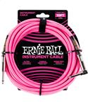 Ernie Ball Instrumentenkabel gerade/gewinkelt neonpink 3.05 Meter