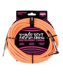 Ernie Ball Instrumentenkabel gerade/gewinkelt neonorange 3 Meter