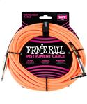 Ernie Ball Instrumentenkabel gerade/gewinkelt neonorange 5.49 Meter