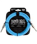 Ernie Ball Instrumentenkabel Flex gerade/gerade Blau 3,05m