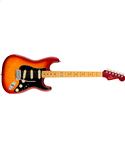 Fender American Ultra Luxe Stratocaster Maple Fingerboard Plasma Red Burst