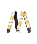 Fender Strap Monogram White/Brown/Yellow