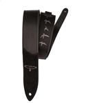 PRS Premium Leather 2" Strap Embroidered Birds Black