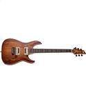 Schecter C-1 Exotic Spalted Maple Satin Natural Vintage Burst