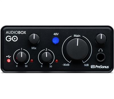PRESONUS AudioBox GO - USB Audio Interface, 2In/2Out, USB-1