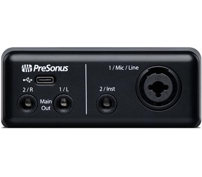 PRESONUS AudioBox GO - USB Audio Interface, 2In/2Out, USB-2