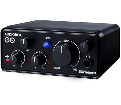 PRESONUS AudioBox GO - USB Audio Interface, 2In/2Out, USB-3