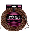 Ernie Ball Instrumentenkabel gerade/gewinkelt schwarz/orange 7.62 Meter